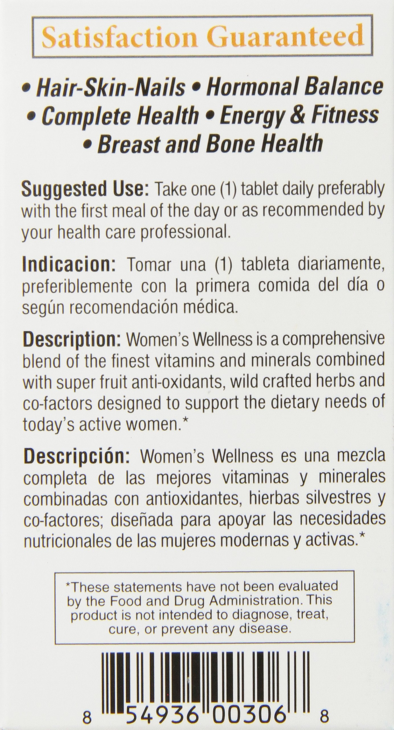 Foto 3 pulgar | Suplemento Bio Nutrition Women Wellness 60 Comprimidos - Venta Internacional.
