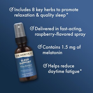 Foto 7 | Spray De Melatonina Dr. Mercola 25 Ml (paquete De 3) Sin Gluten Y Sin Ogm - Venta Internacional.