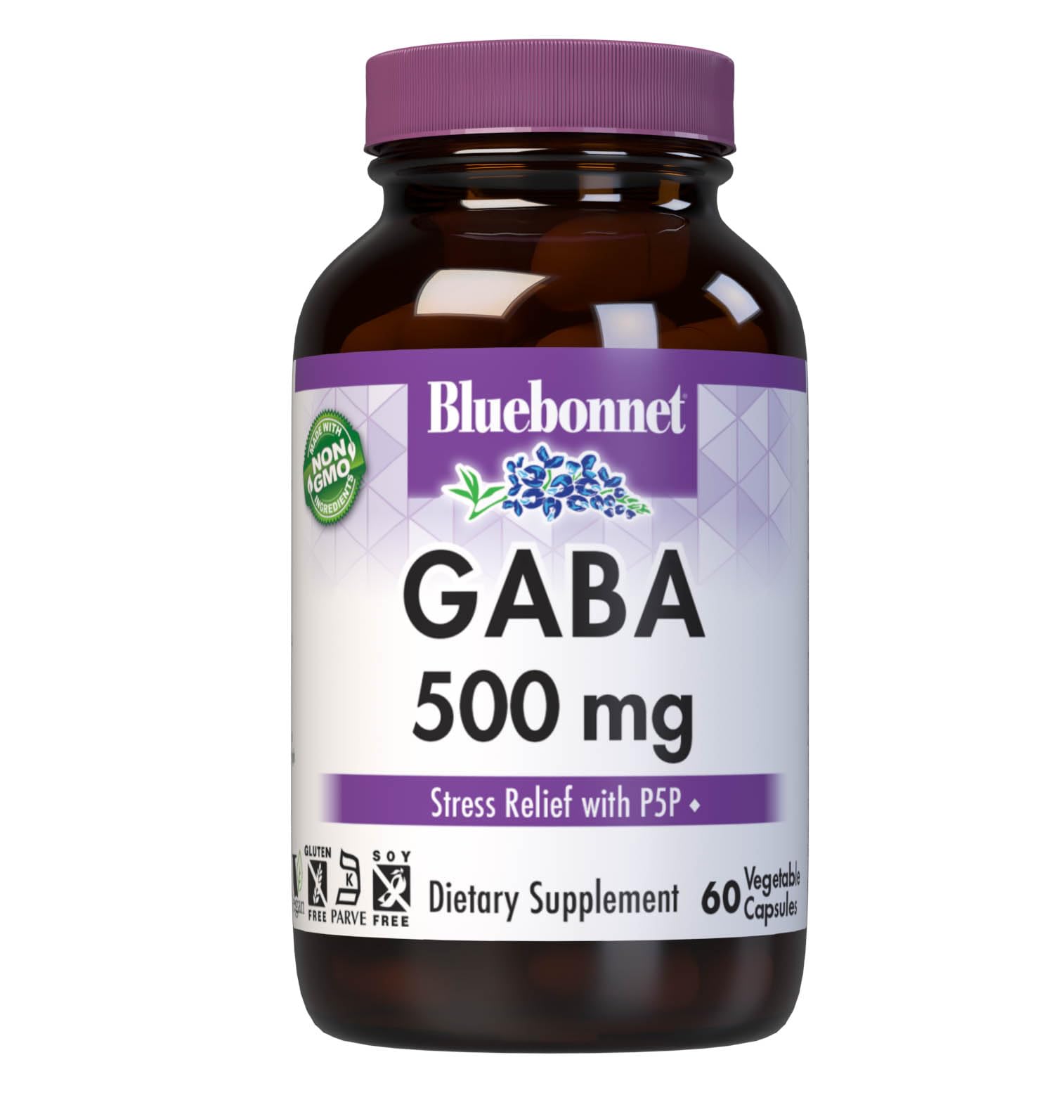 Suplemento Bluebonnet Nutrition Gaba 500 Mg 60 Cápsulas - Venta Internacional.
