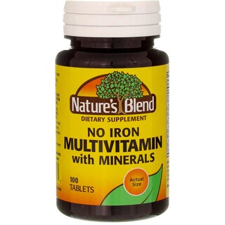 Foto 1 | Suplemento Nature's Blend De Múltiples Vitaminas Con Minerales, 100 Tabletas - Venta Internacional.