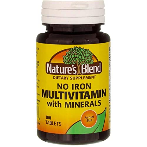 Foto 3 pulgar | Suplemento Nature's Blend De Múltiples Vitaminas Con Minerales, 100 Tabletas - Venta Internacional.