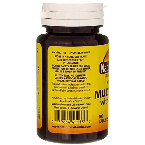 Foto 4 pulgar | Suplemento Nature's Blend De Múltiples Vitaminas Con Minerales, 100 Tabletas - Venta Internacional.