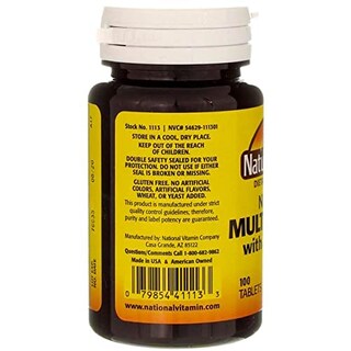 Foto 3 | Suplemento Nature's Blend De Múltiples Vitaminas Con Minerales, 100 Tabletas - Venta Internacional.
