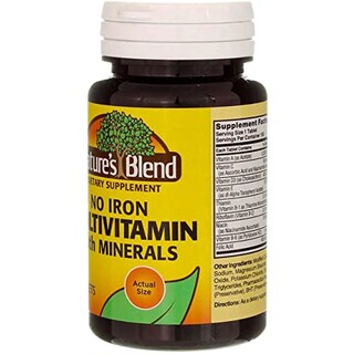 Foto 6 | Suplemento Nature's Blend De Múltiples Vitaminas Con Minerales, 100 Tabletas - Venta Internacional.