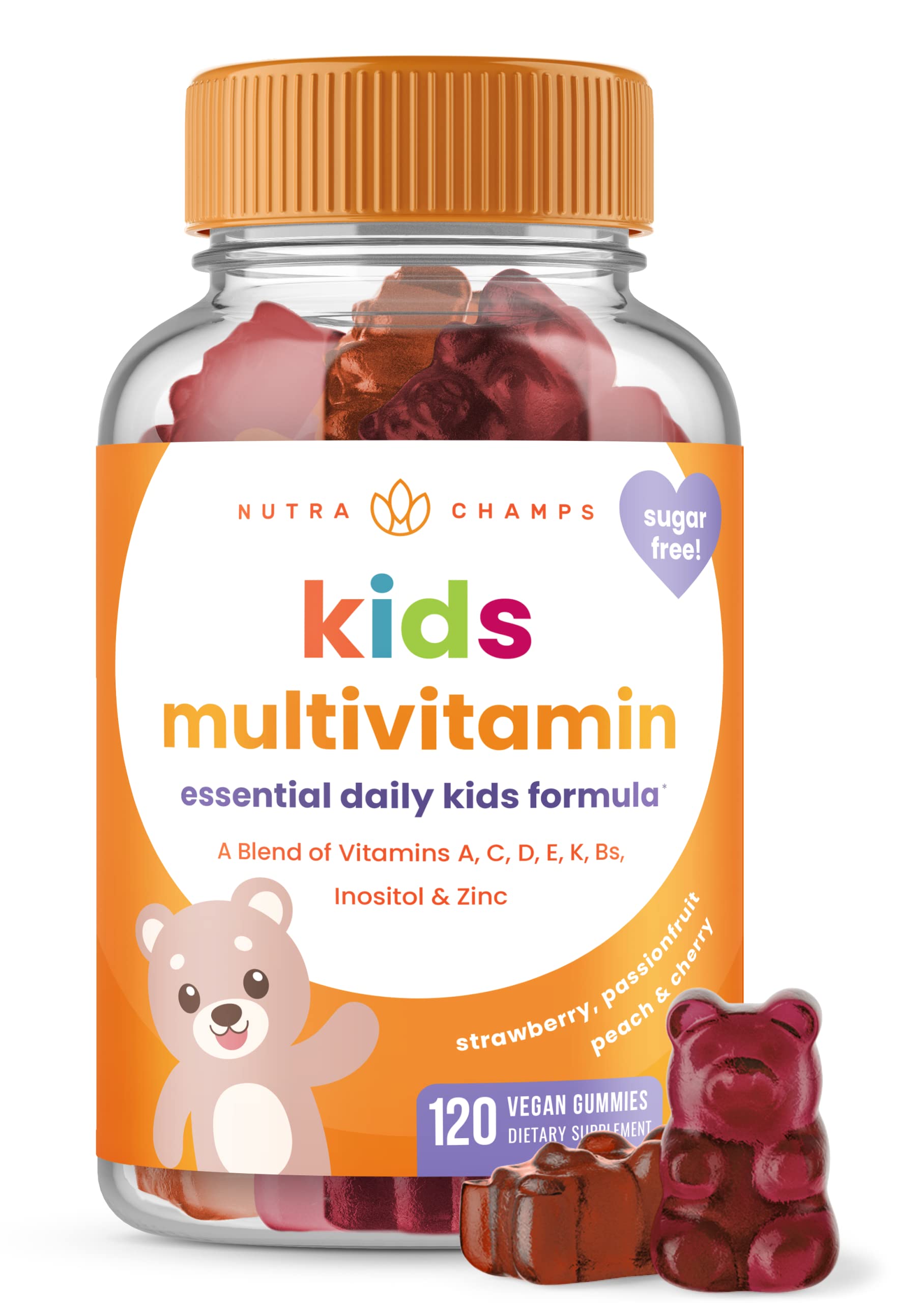 Gomitas Multivitamínicas Nutrachamps Kids 120 Veganas Sin Azúcar - Venta Internacional.