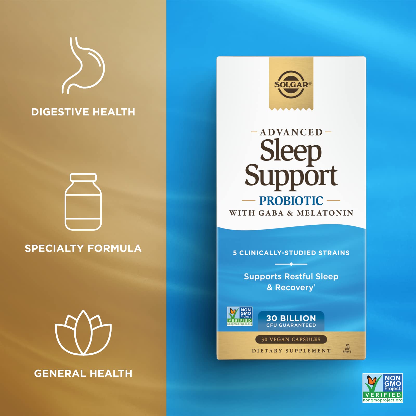 Foto 4 pulgar | Suplemento Probiótico Solgar Advanced Sleep Support 30 Cápsulas - Venta Internacional.