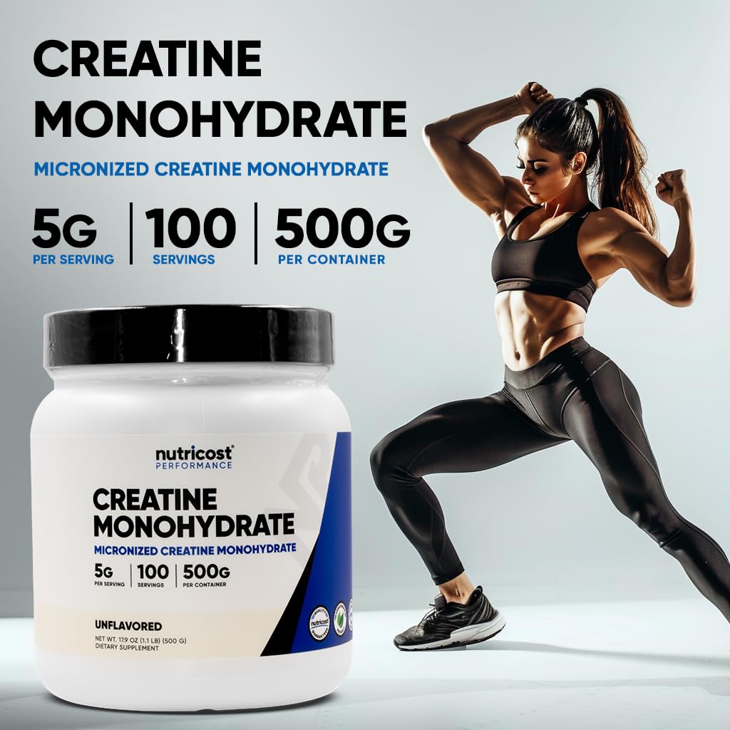 Foto 7 pulgar | Monohidrato De Creatina En Polvo Nutricost, 500 G (17,9 Oz), Paquete De 2 - Venta Internacional.