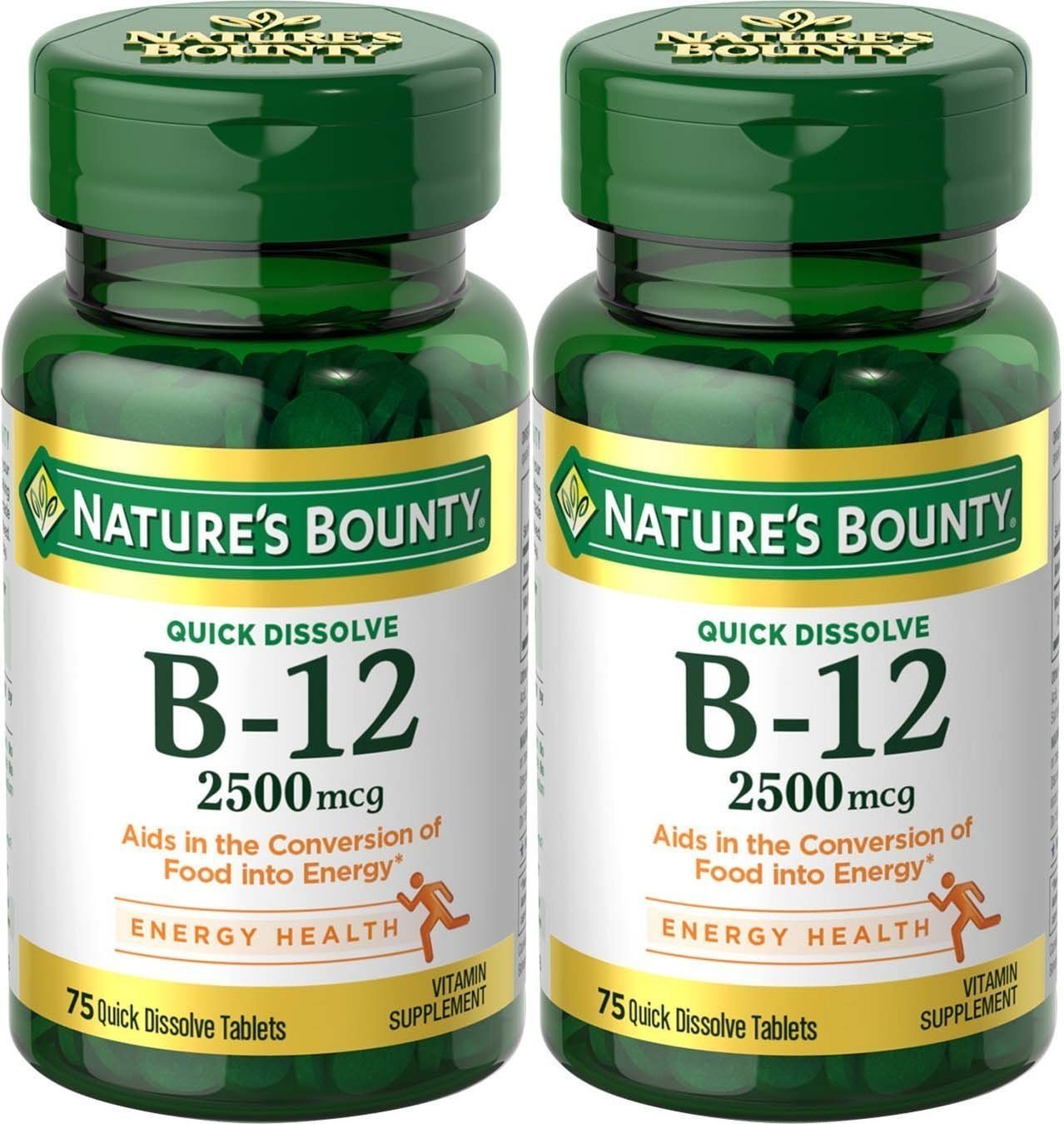 Suplemento De Vitamina B-12 De Nature's Bounty, 2500 Mcg, 150 Tabletas - Venta Internacional.