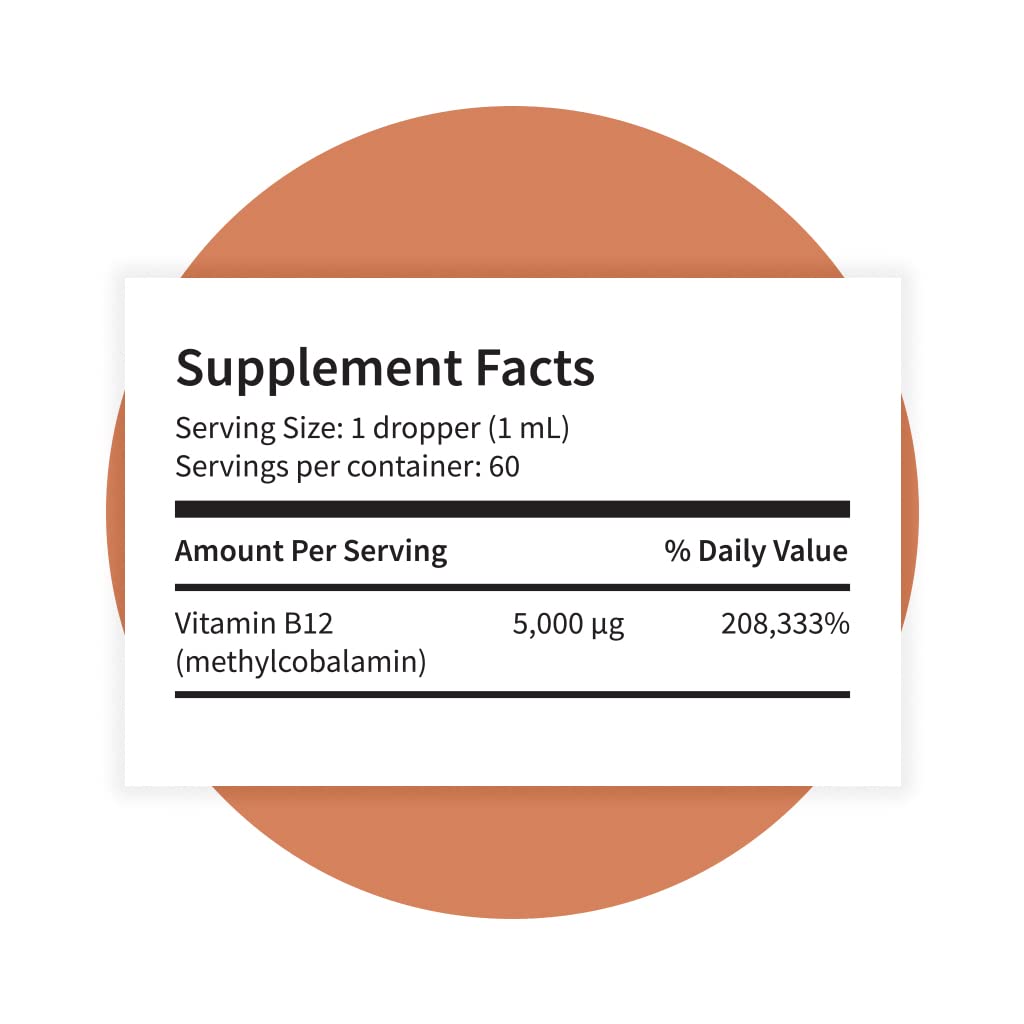 Foto 3 pulgar | Suplemento De Vitamina B12 Pattern Wellness, 5000 Mcg, 60 Ml, Líquido - Venta Internacional.