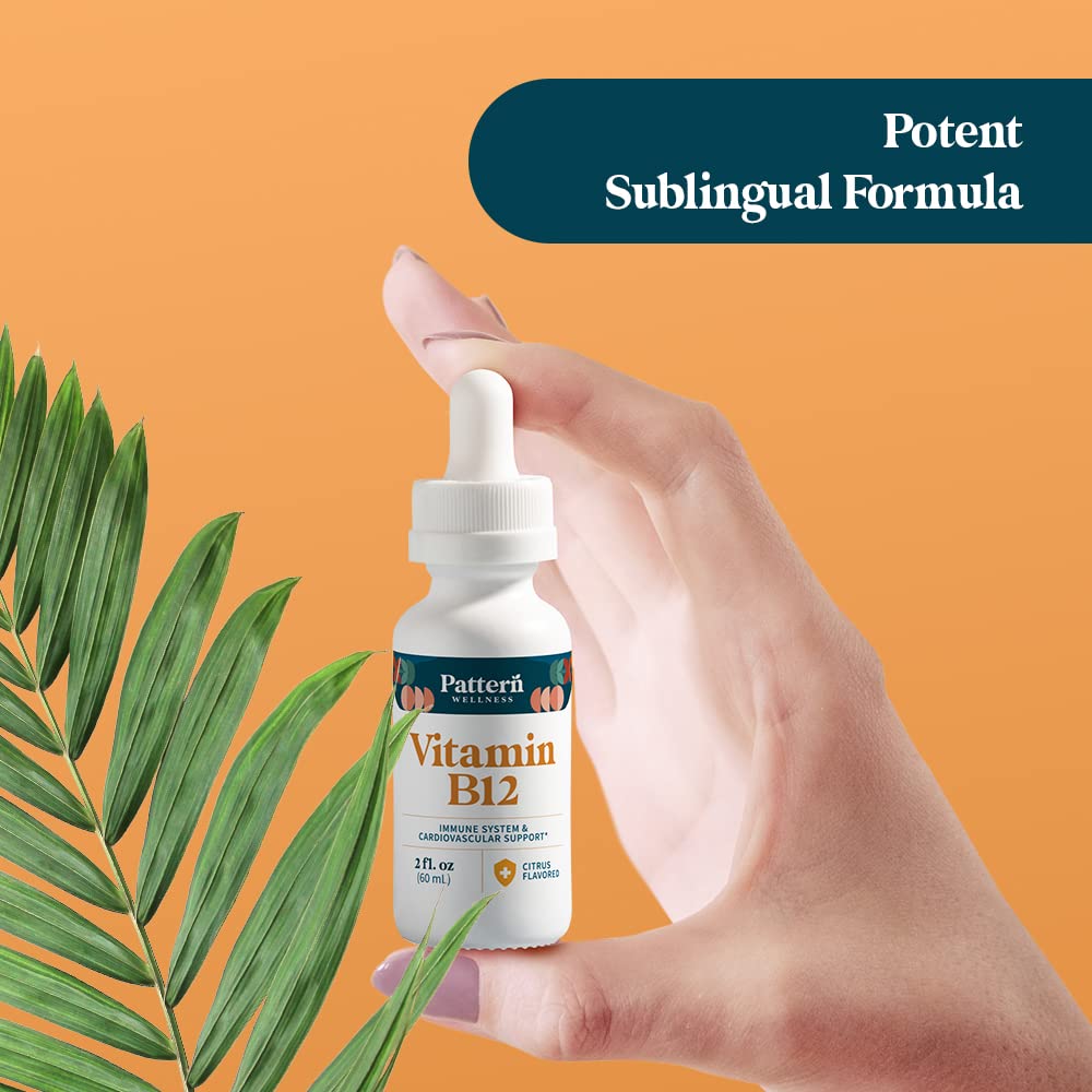 Foto 8 pulgar | Suplemento De Vitamina B12 Pattern Wellness, 5000 Mcg, 60 Ml, Líquido - Venta Internacional.