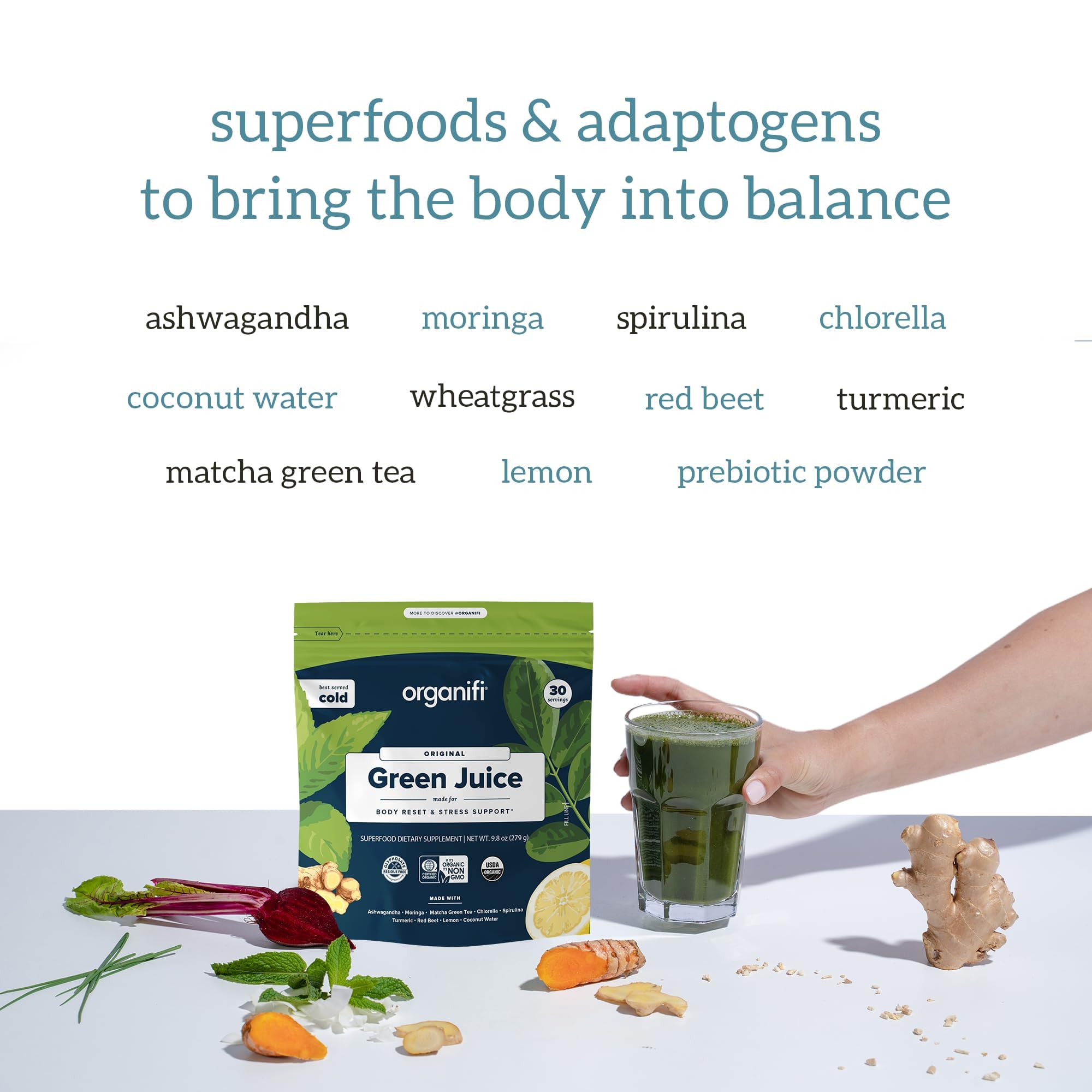 Foto 5 | Suplemento Organifi Green Juice, Superalimento Orgánico, 180 Días - Venta Internacional.