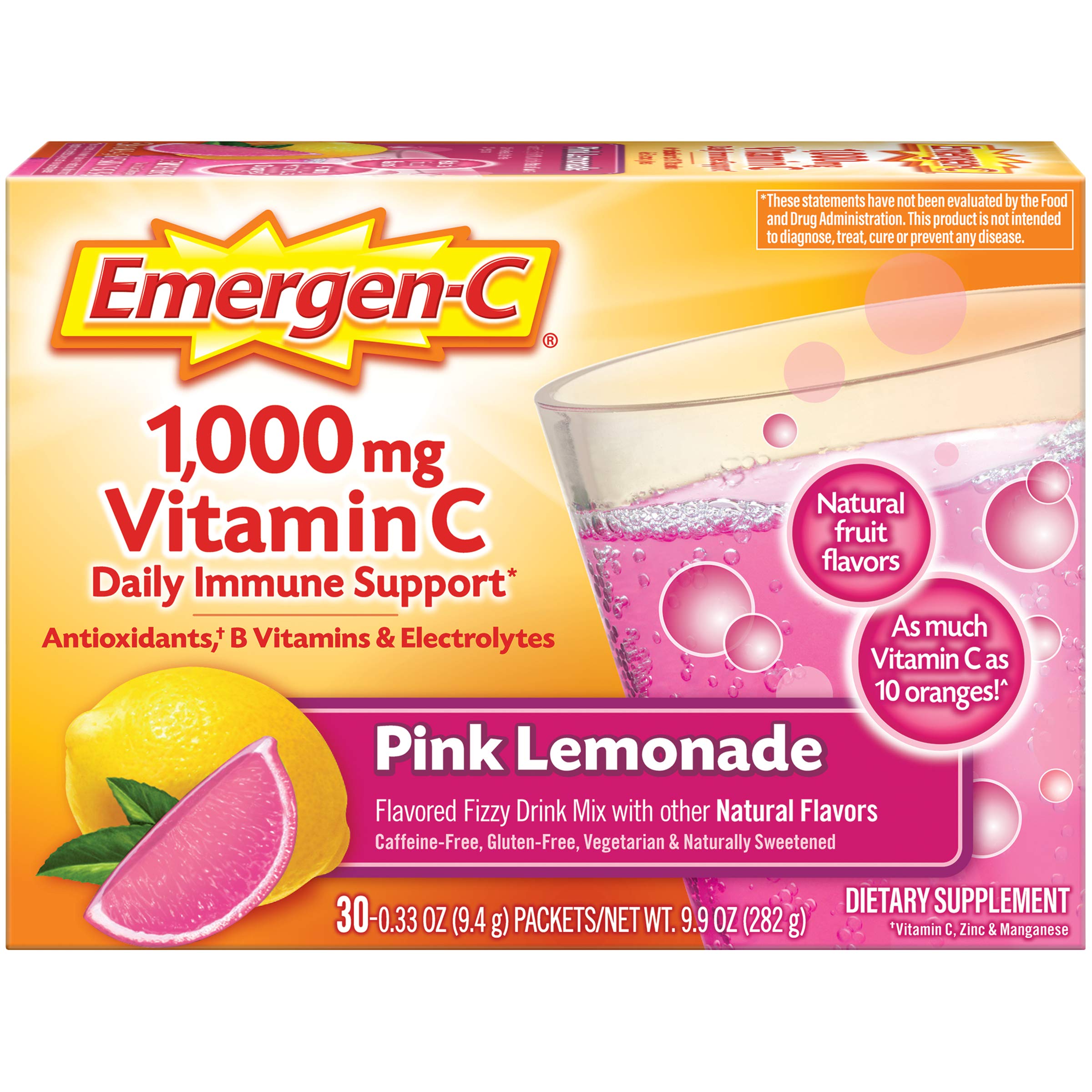 Suplemento Emergen-c De 1000 Mg Vitamina C - Venta Internacional