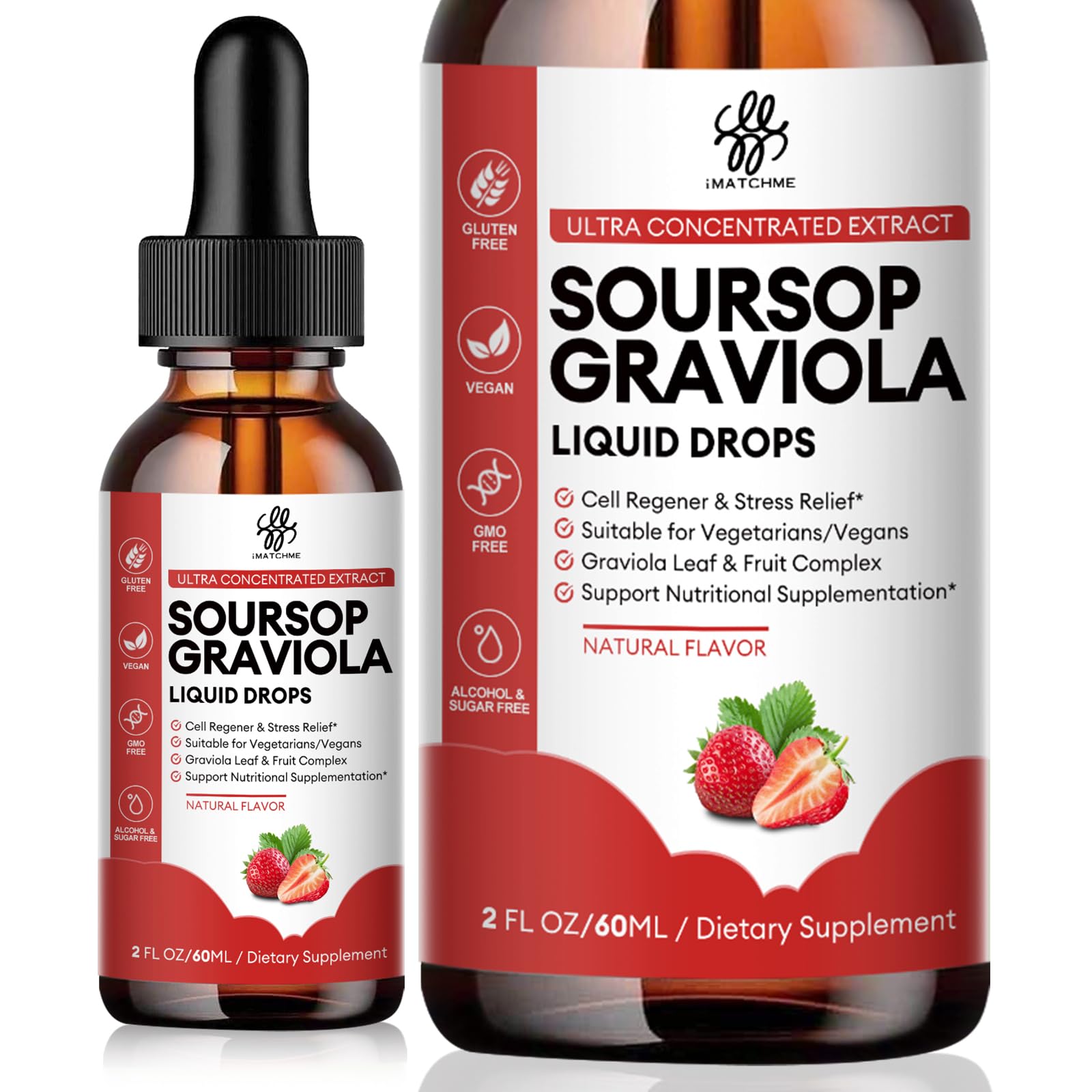 Suplemento Imatchme Gota Líquida De Guanábana Y Graviola, 60 Ml - Venta Internacional.