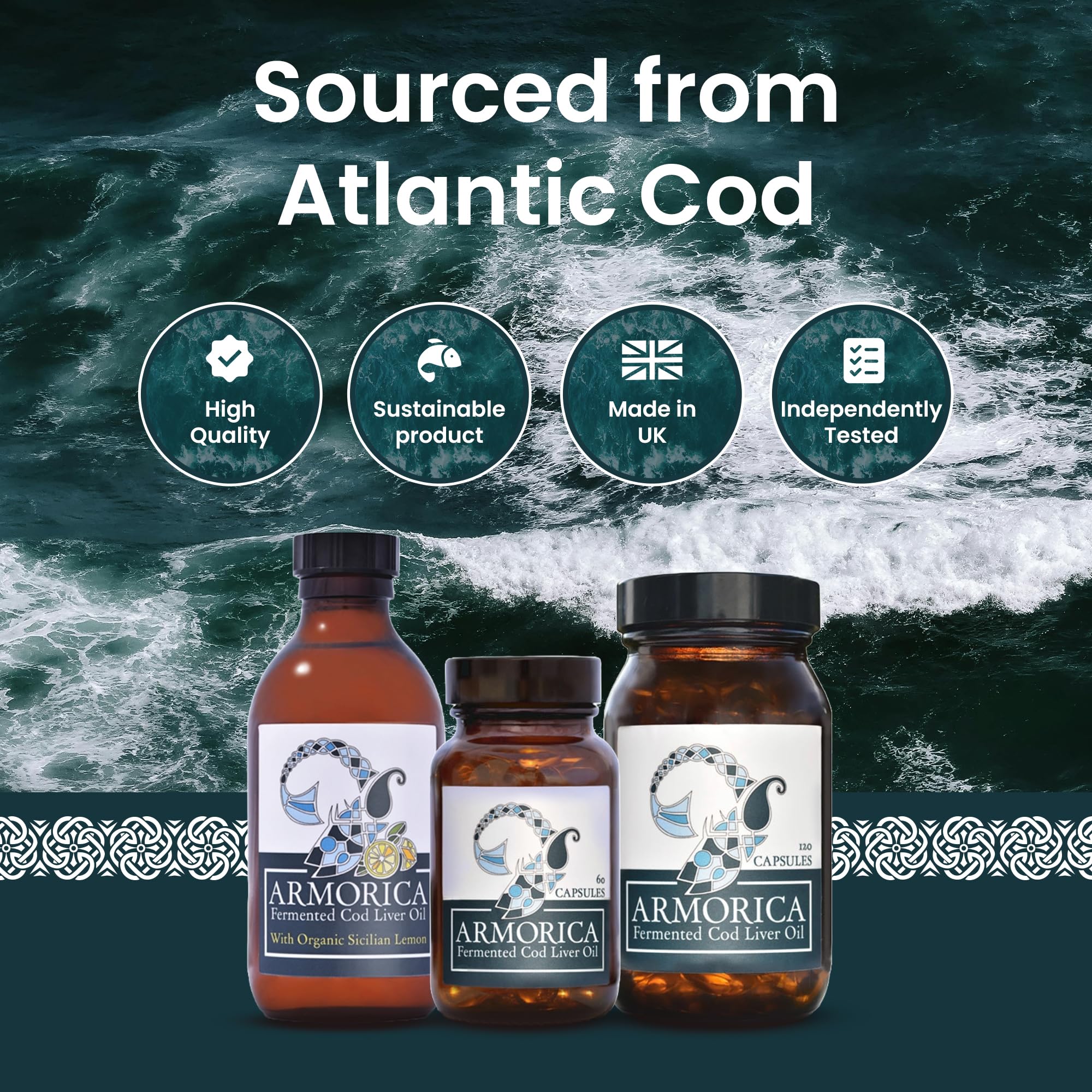 Foto 7 | Suplemento De Aceite De Hígado De Bacalao Fermentado Armorica 120 Cápsulas - Venta Internacional.