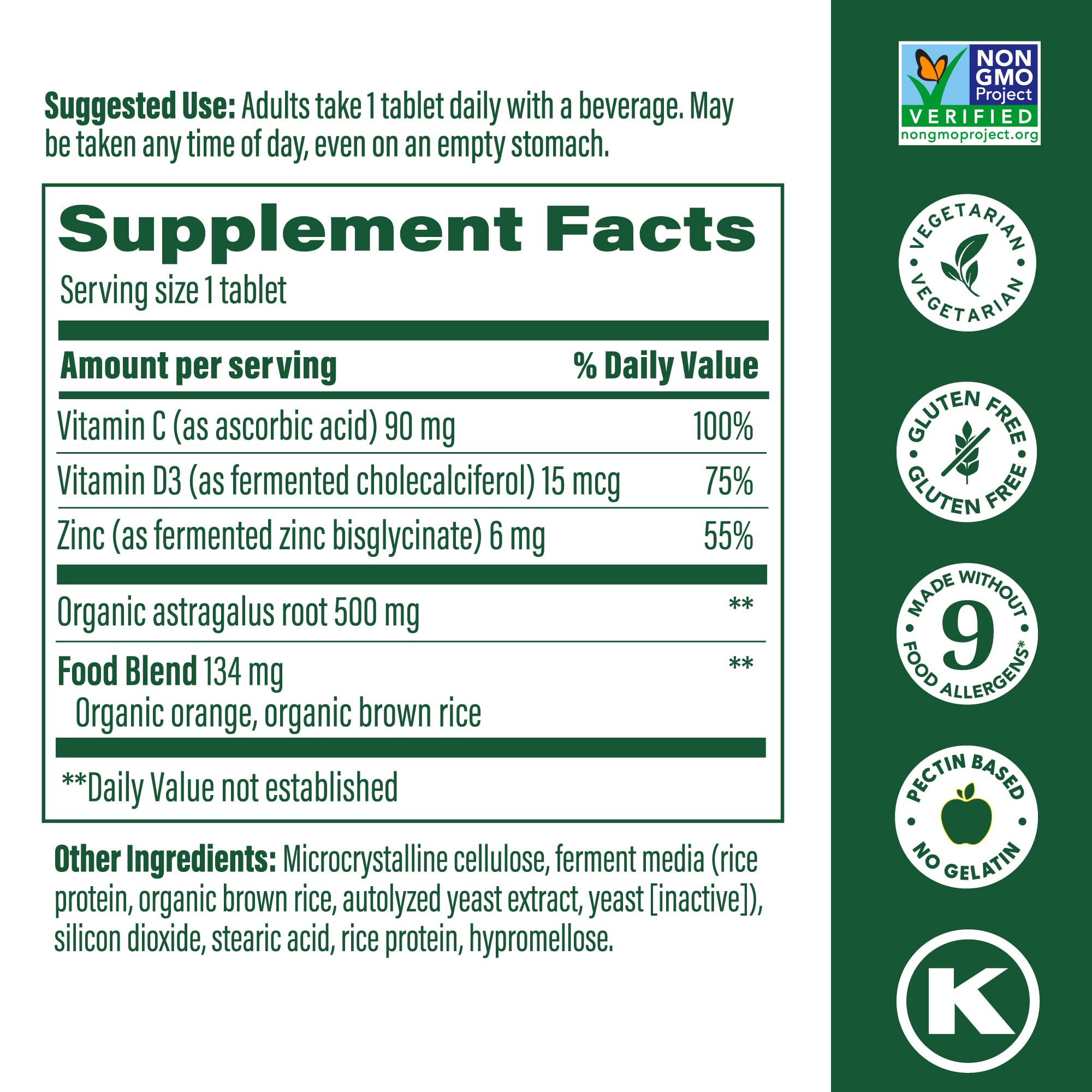 Foto 3 pulgar | Suplemento Megafood Daily Immune Support 60 Comprimidos - Venta Internacional.