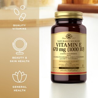 Foto 4 | Suplemento Solgar De Vitamina E 670 Mg (1000 Ui), 100 Cápsulas Blandas Veganas - Venta Internacional.