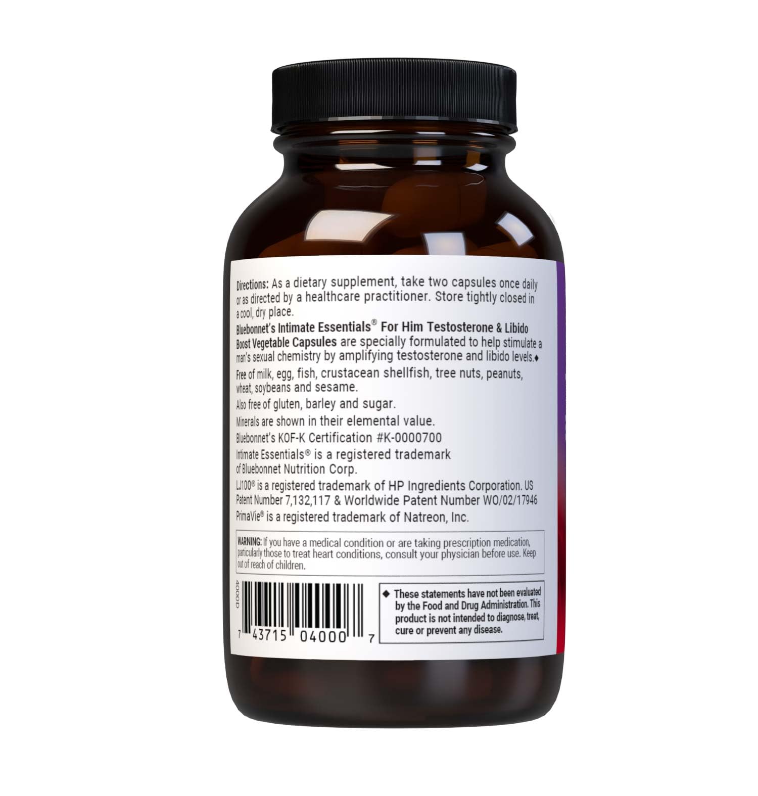 Foto 4 pulgar | Suplemento Bluebonnet Nutrition Intimate Essentials Para Él - Venta Internacional.