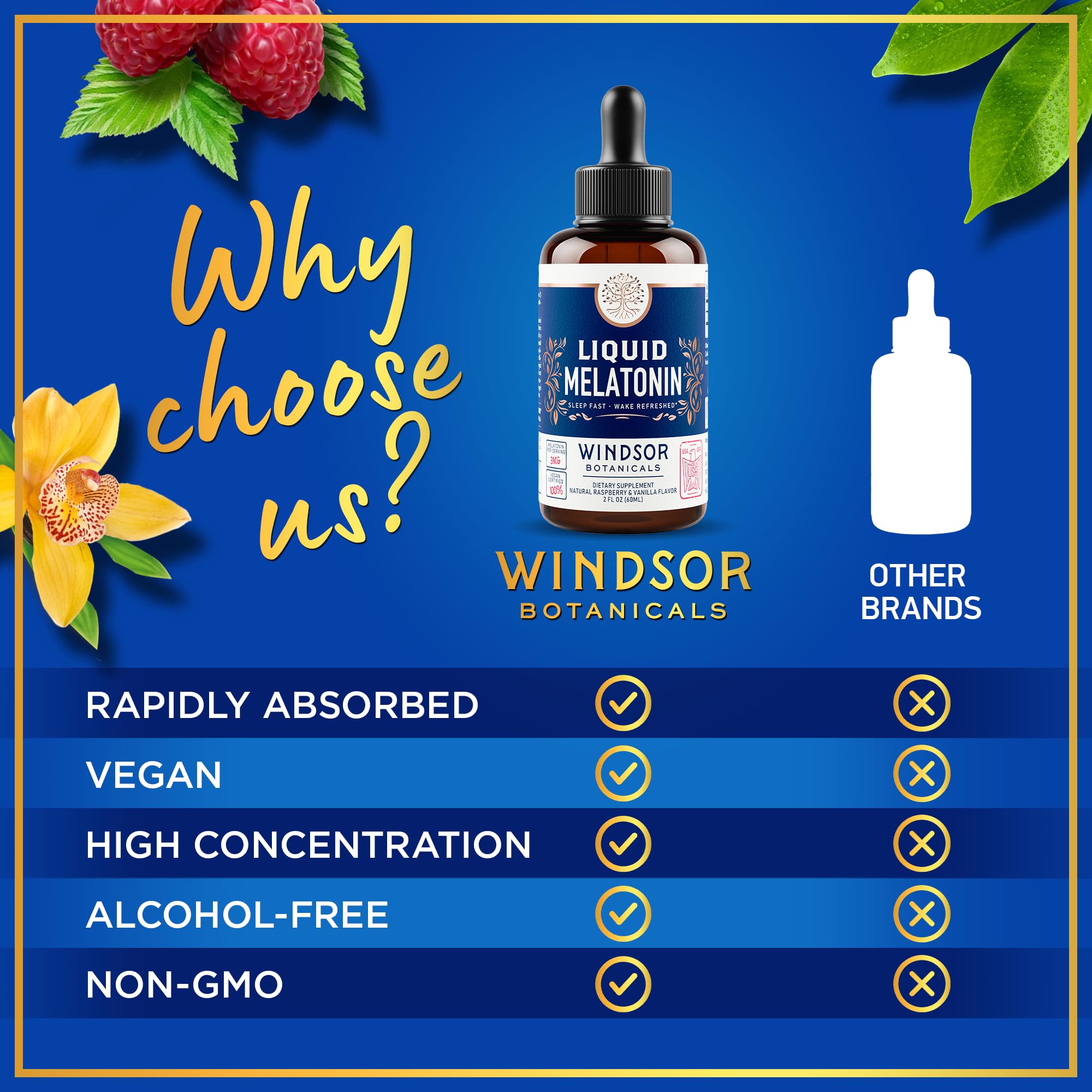 Foto 5 | Melatonina Líquida Windsor Botanicals 3 Mg Para Adultos Y Niños - Venta Internacional.