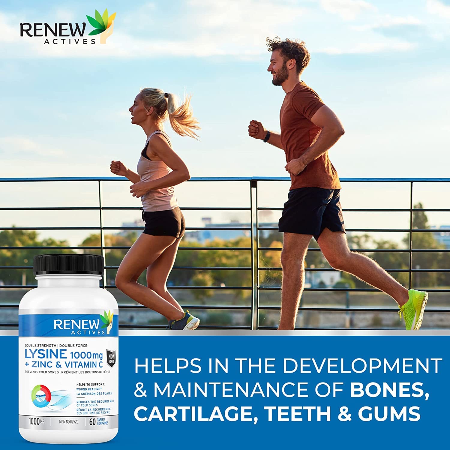 Foto 8 pulgar | Suplemento Renew Actives Maximum Strength L-lisina 1000 Mg - Venta Internacional.