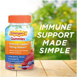Foto 3 | Gomitas De Vitamina C Emergen-c, 750 Mg, Para Adultos, 45 Unidades - Venta Internacional.