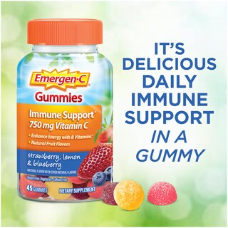 Foto 4 | Gomitas De Vitamina C Emergen-c, 750 Mg, Para Adultos, 45 Unidades - Venta Internacional.