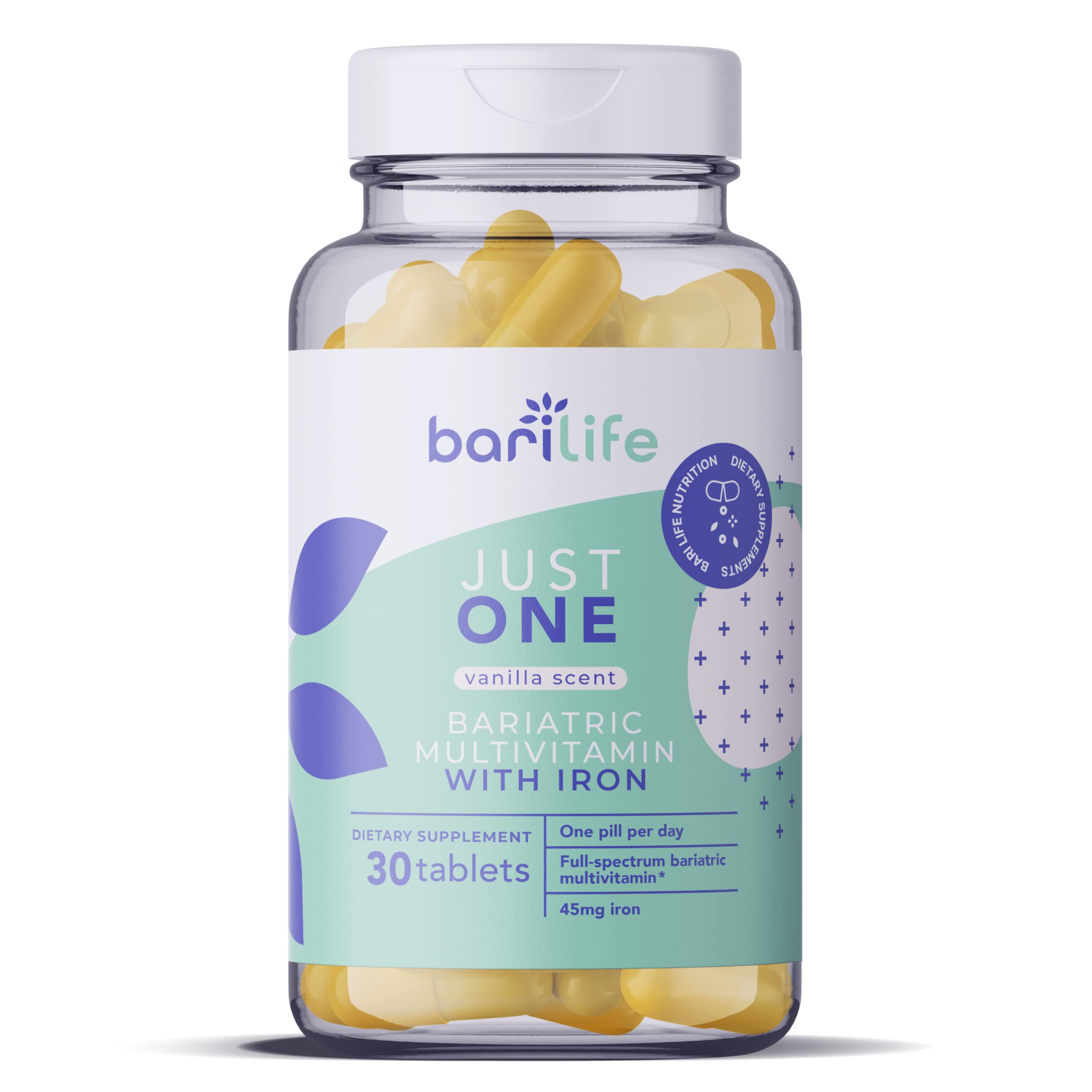 Multivitamínico Bariátrico Bari Life Just One Con Hierro (30 Cápsulas) - Venta Internacional.