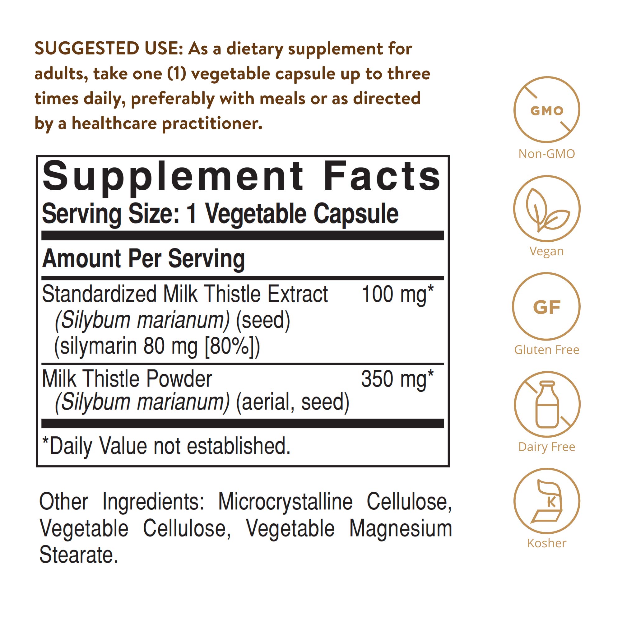 Foto 3 pulgar | Suplemento Solgar Milk Thistle (silybum Marianum) 100 Mg 250 Cápsulas - Venta Internacional.