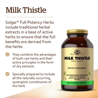 Foto 3 | Suplemento Solgar Milk Thistle (silybum Marianum) 100 Mg 250 Cápsulas - Venta Internacional.