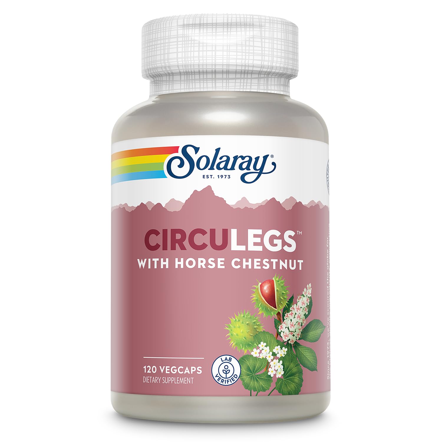 Foto 1 | Suplemento Solaray Circulegs, Castaño De Indias, 120 Cápsulas Vegetales - Venta Internacional.