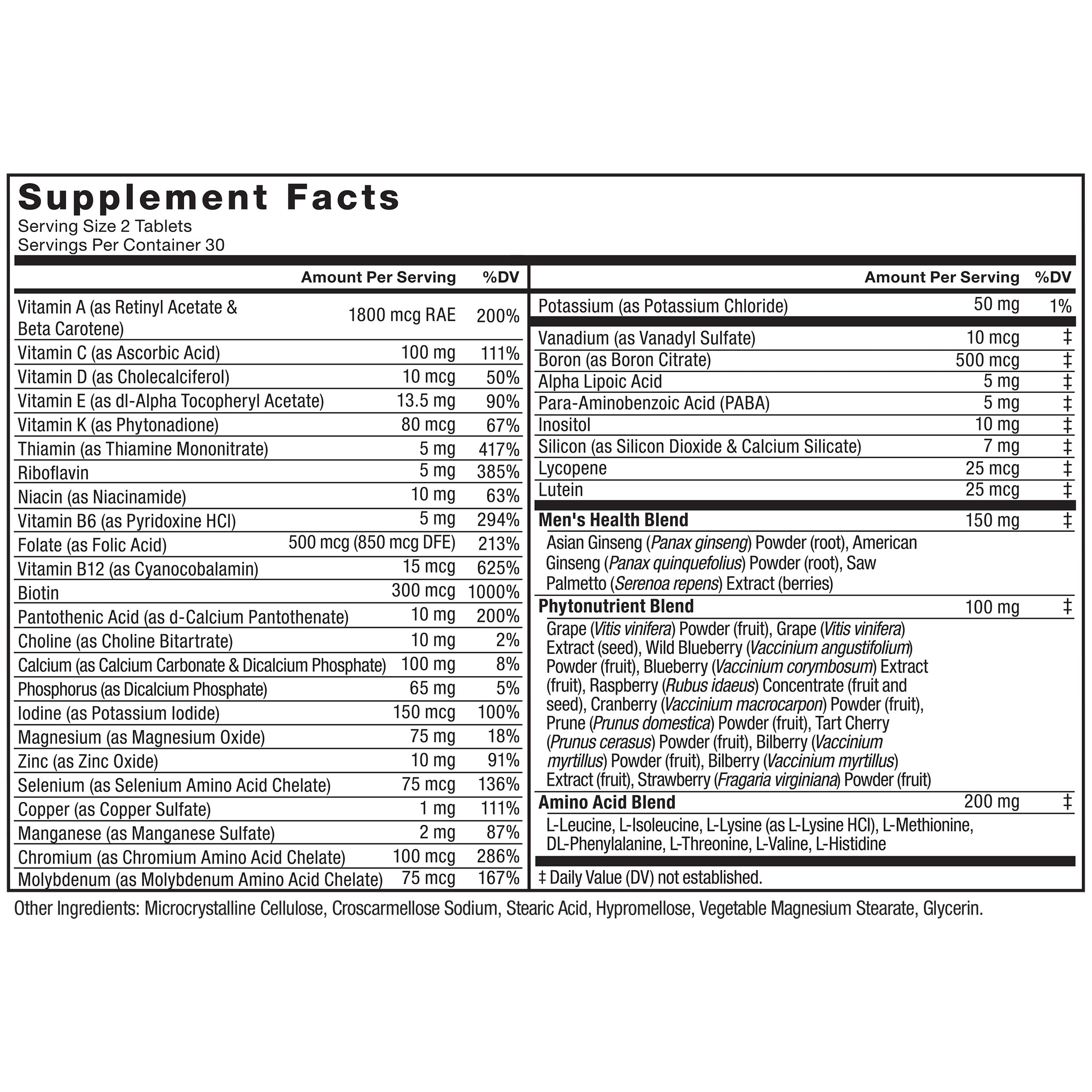 Foto 7 pulgar | Suplemento Multivitamínico Force Factor Men 60 Comprimidos - Venta Internacional.