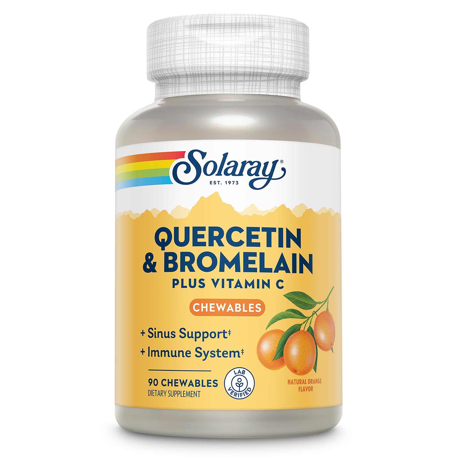 Suplemento De Quercetina Solaray Con Bromelina Y Vitamina C Masticables - Venta Internacional.