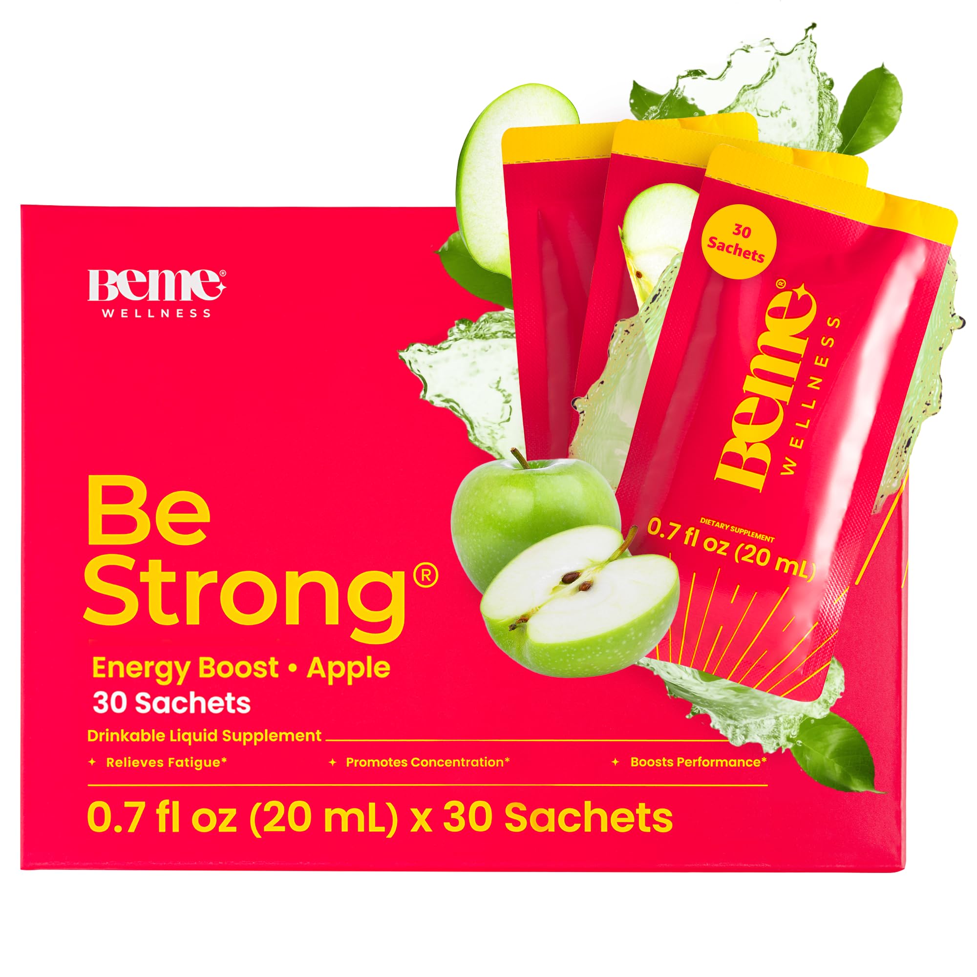 Suplemento Líquido Beme Bestrong De Vitamina B12 30 Sobres - Venta Internacional.