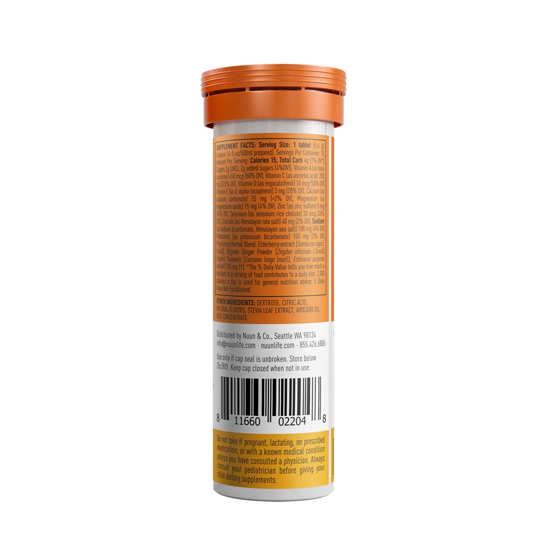 Foto 5 | Tabletas De Hidratación Nuun Immunity Orange Citrus 10 Tabletas - Venta Internacional.