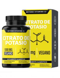 Foto 2 | Citrato De Potasio 180 Cápsulas + Termo Güish Gratis