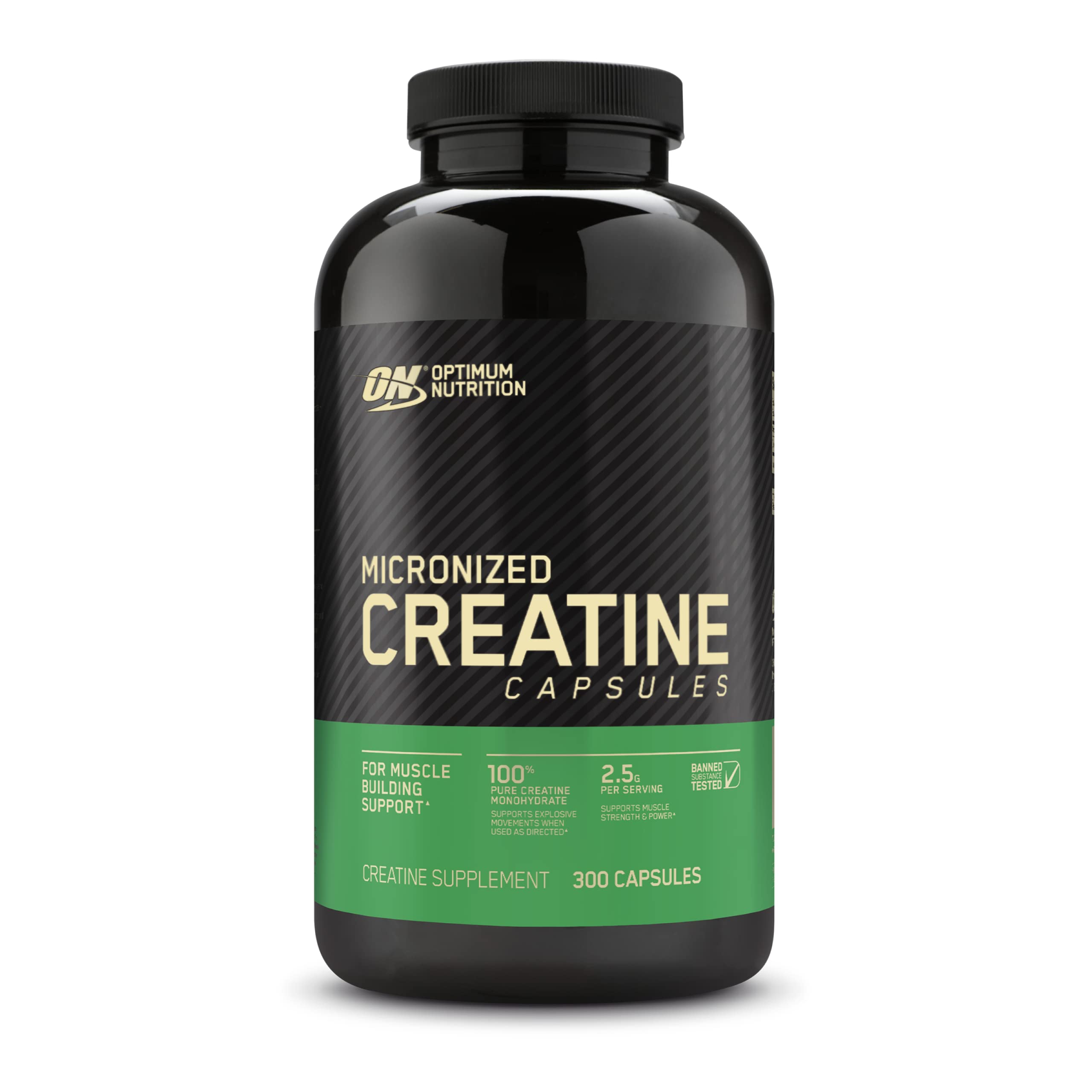 Foto 2 pulgar | Suplemento Optimum Nutrition, Creatina Micronizada, 2500 Mg, 300 Cápsulas - Venta Internacional.