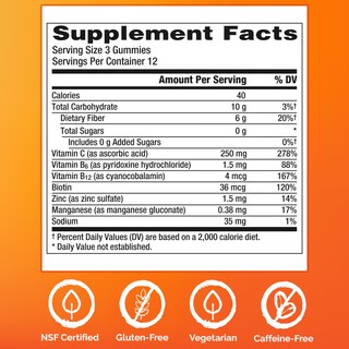 Foto 5 | Suplemento: Gomitas Emergen-c, Sin Azúcar, Para Apoyar El Sistema Inmunitario, 36 Unidades - Venta Internacional.