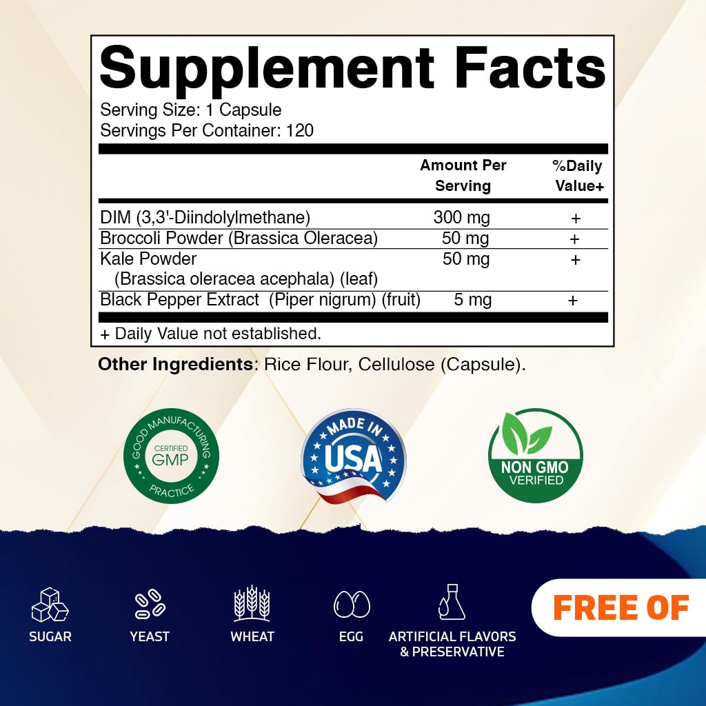 Foto 3 pulgar | Suplemento Vitamatic Dim Complex 300 Mg 120 Cápsulas Vegetarianas - Venta Internacional.