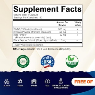 Foto 2 | Suplemento Vitamatic Dim Complex 300 Mg 120 Cápsulas Vegetarianas - Venta Internacional.