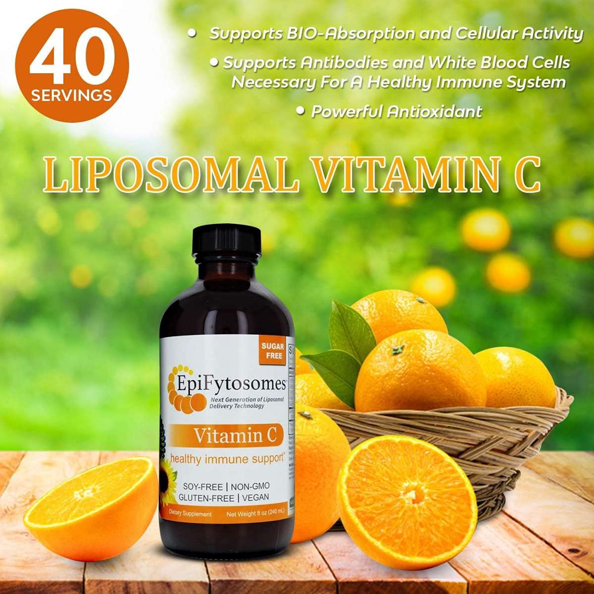 Foto 4 pulgar | Suplemento De Vitamina C Liposomal Nature's Answer, 1000 Mg, 6 Ml - Venta Internacional.