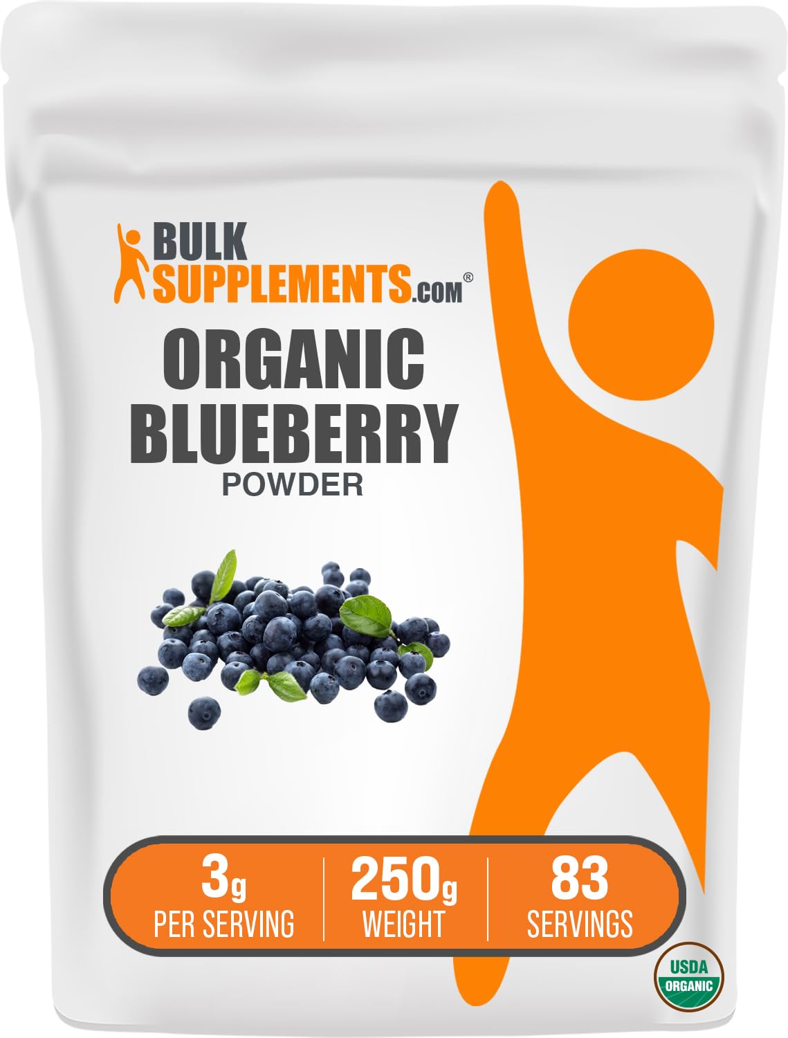 Foto 2 pulgar | Suplemento De Arándanos Bulksupplements.com Orgánico 250 G - Venta Internacional.