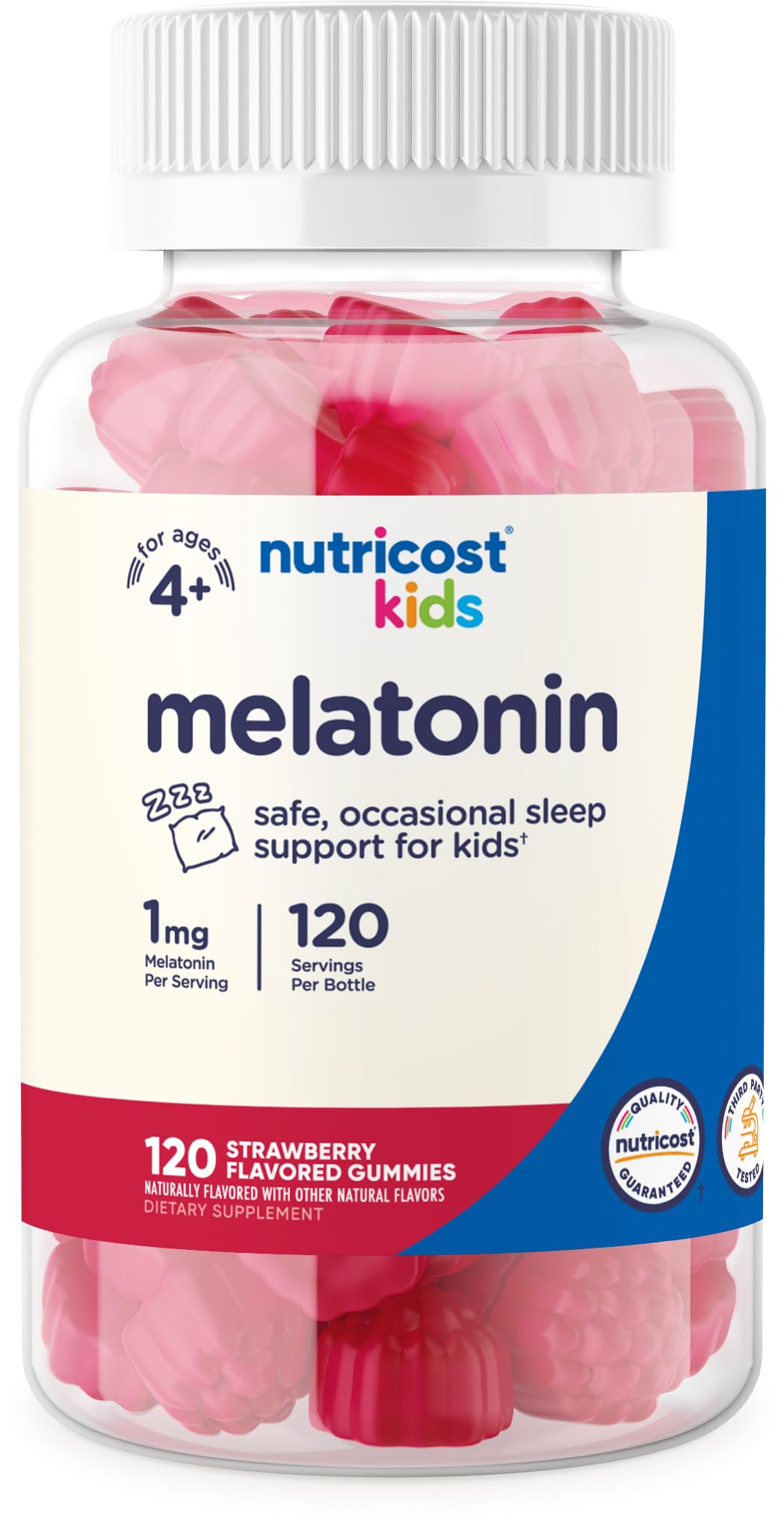 Foto 2 pulgar | Gomitas De Melatonina Nutricost Kids 1 Mg, 120 Gomitas - Venta Internacional.