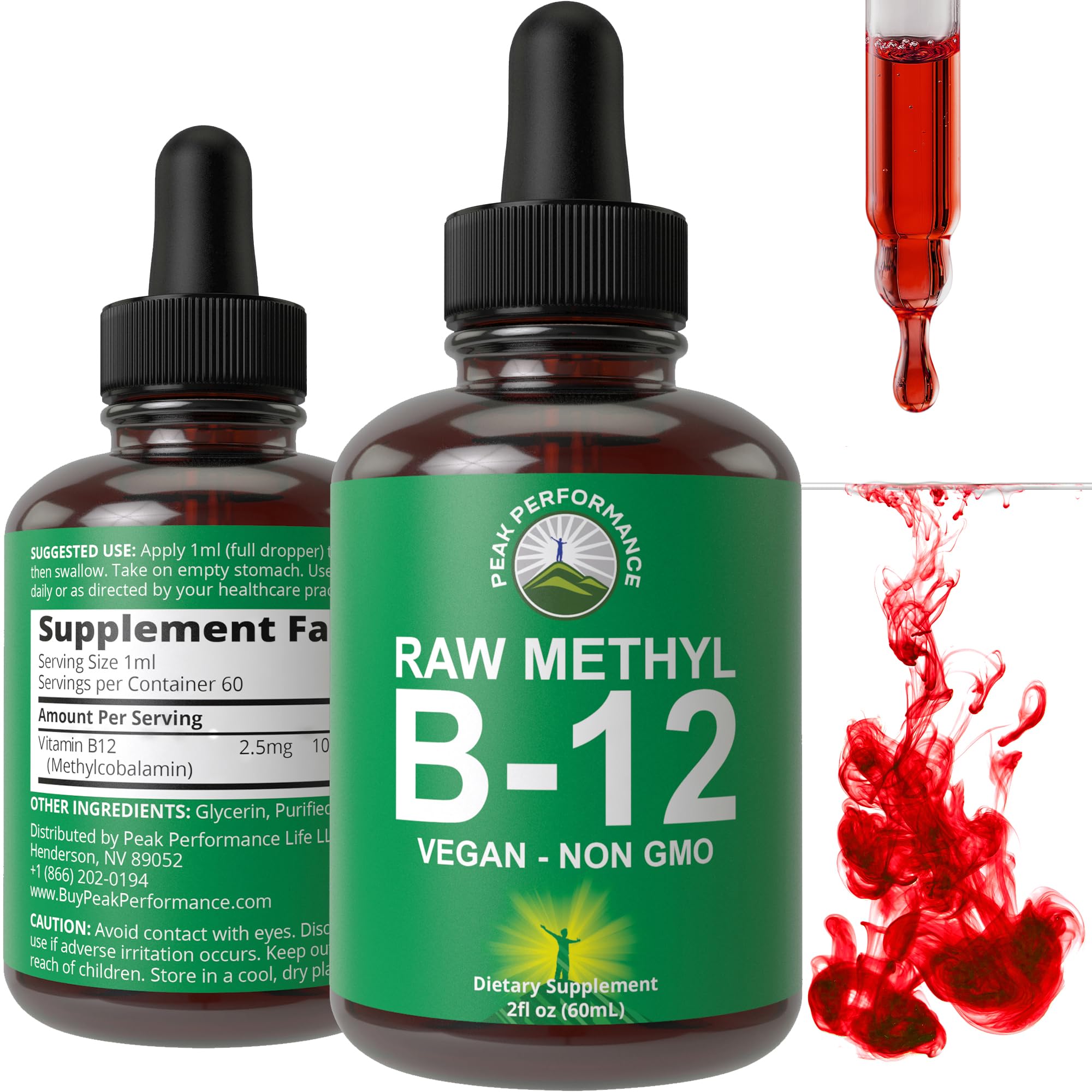 Foto 1 | Suplemento Peak Performance Crudo De Metil B12 Líquido Vegano - Venta Internacional.