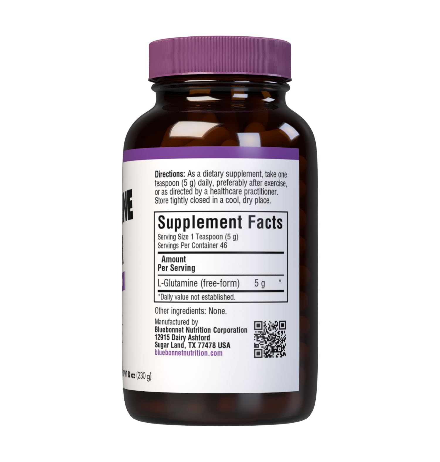 Foto 3 pulgar | Suplemento Bluebonnet Nutrition L-glutamina En Polvo 240 Ml - Venta Internacional.