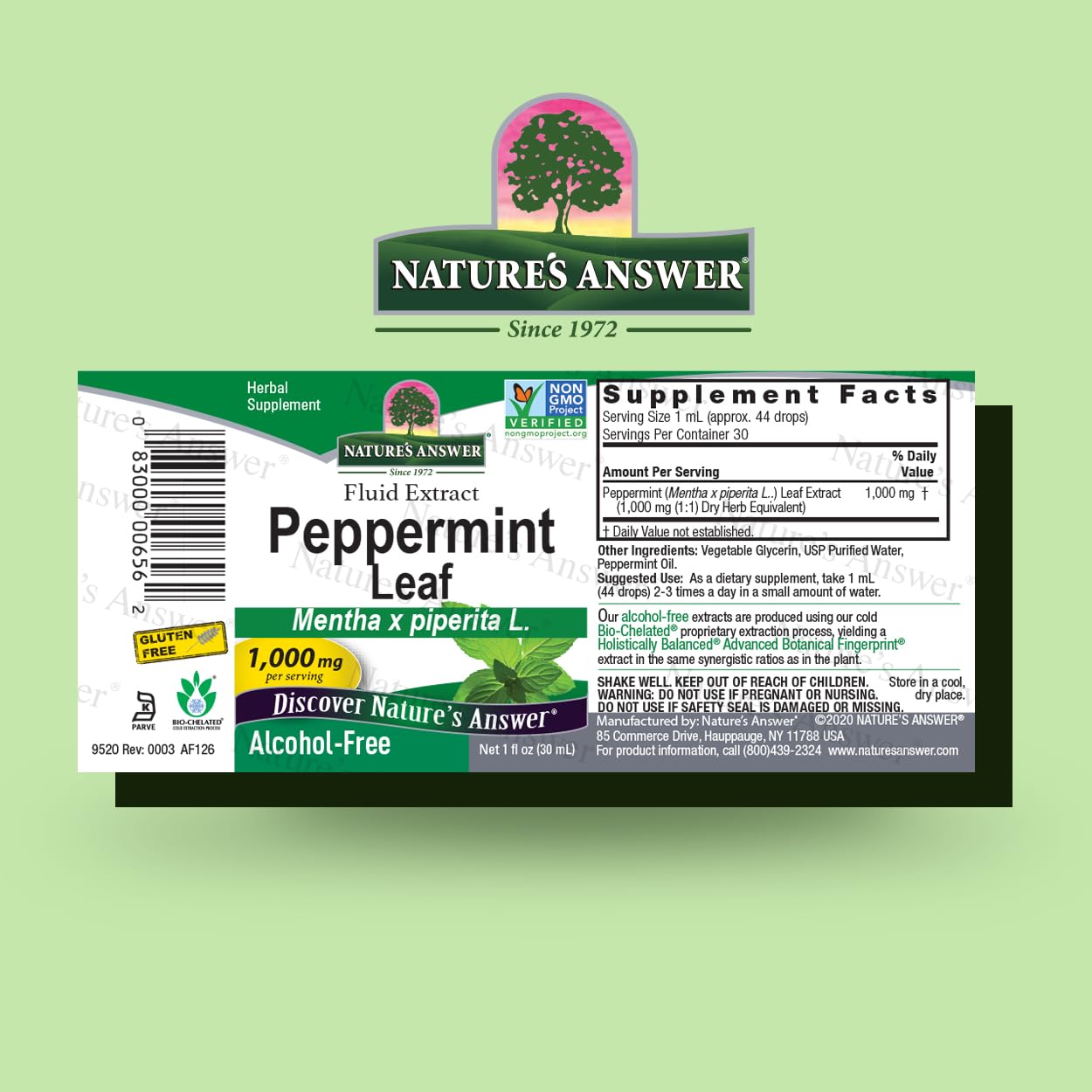 Foto 2 | Suplemento Herbal Nature's Answer Peppermint Leaf 30 Ml - Venta Internacional.