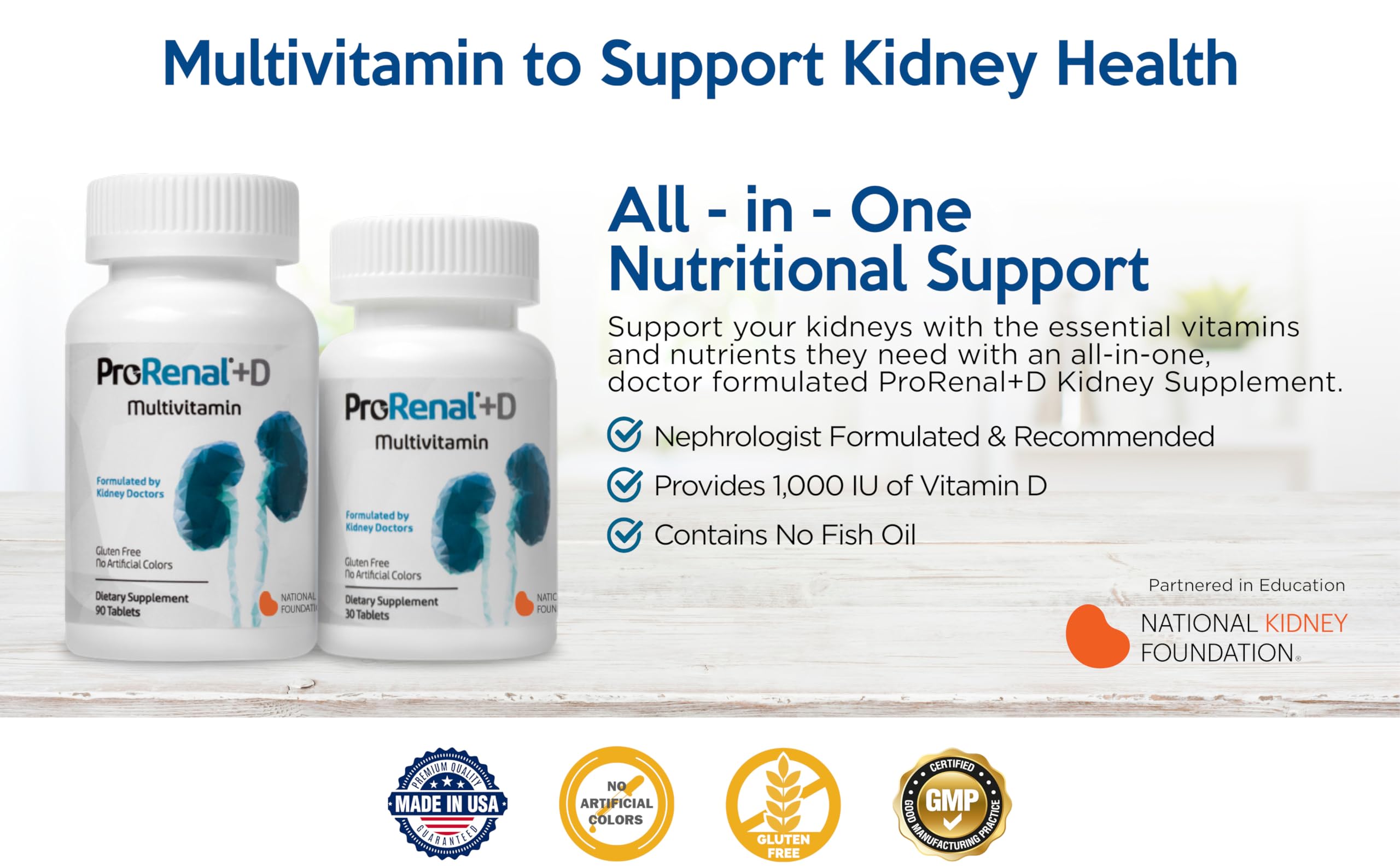 Foto 5 pulgar | Suministro De 90 Días De Supplement Nephroceuticals Prorenal+d Kidney - Venta Internacional.