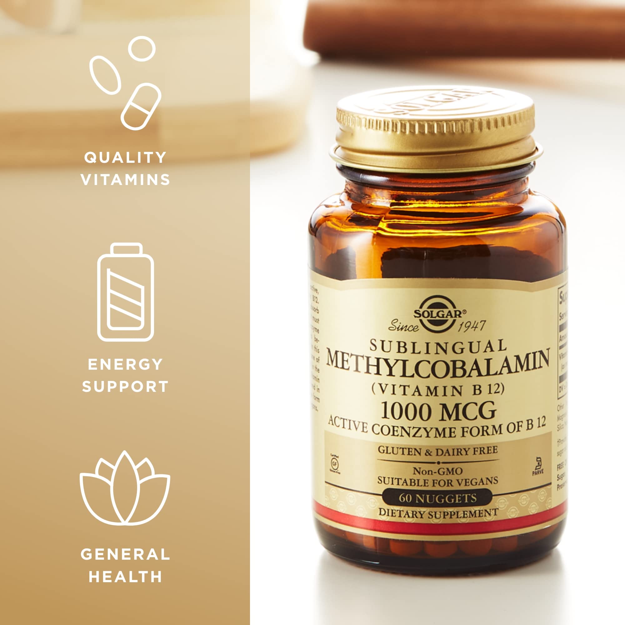 Foto 4 | Suplemento Solgar De Metilcobalamina (vitamina B12) 1000 Mcg X 60 - Venta Internacional.