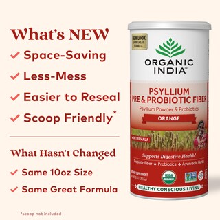 Foto 7 | Suplemento Organic India De Cáscara De Psyllium En Polvo, 300 Ml, Naranja - Venta Internacional.
