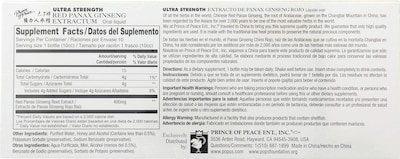 Foto 2 | Suplemento Prince Of Peace Ultra Strength Red Panax Ginseng - Venta Internacional.