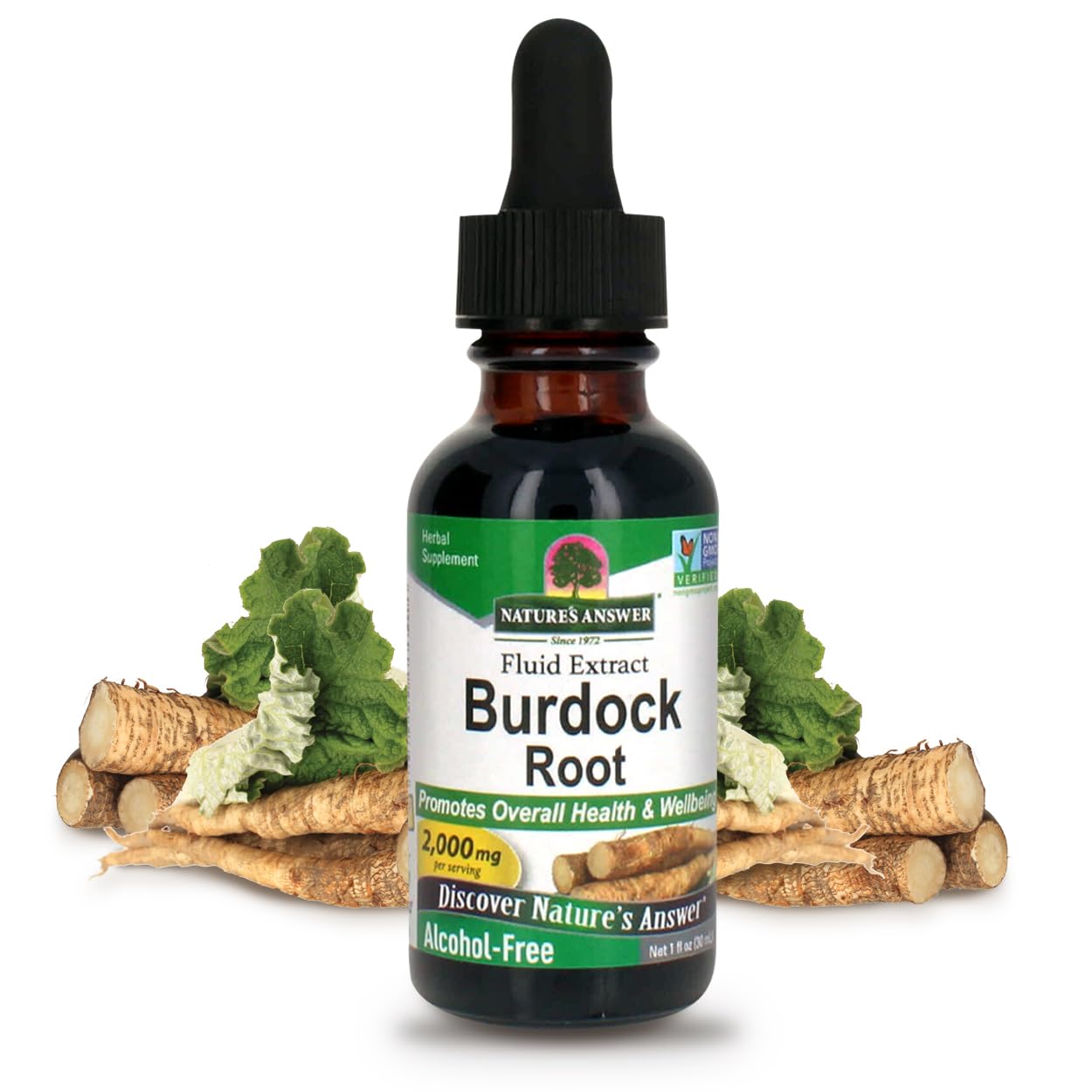 Foto 1 | Suplemento De Extracto De Raíz De Bardana De Nature's Answer, 30 Ml - Venta Internacional.