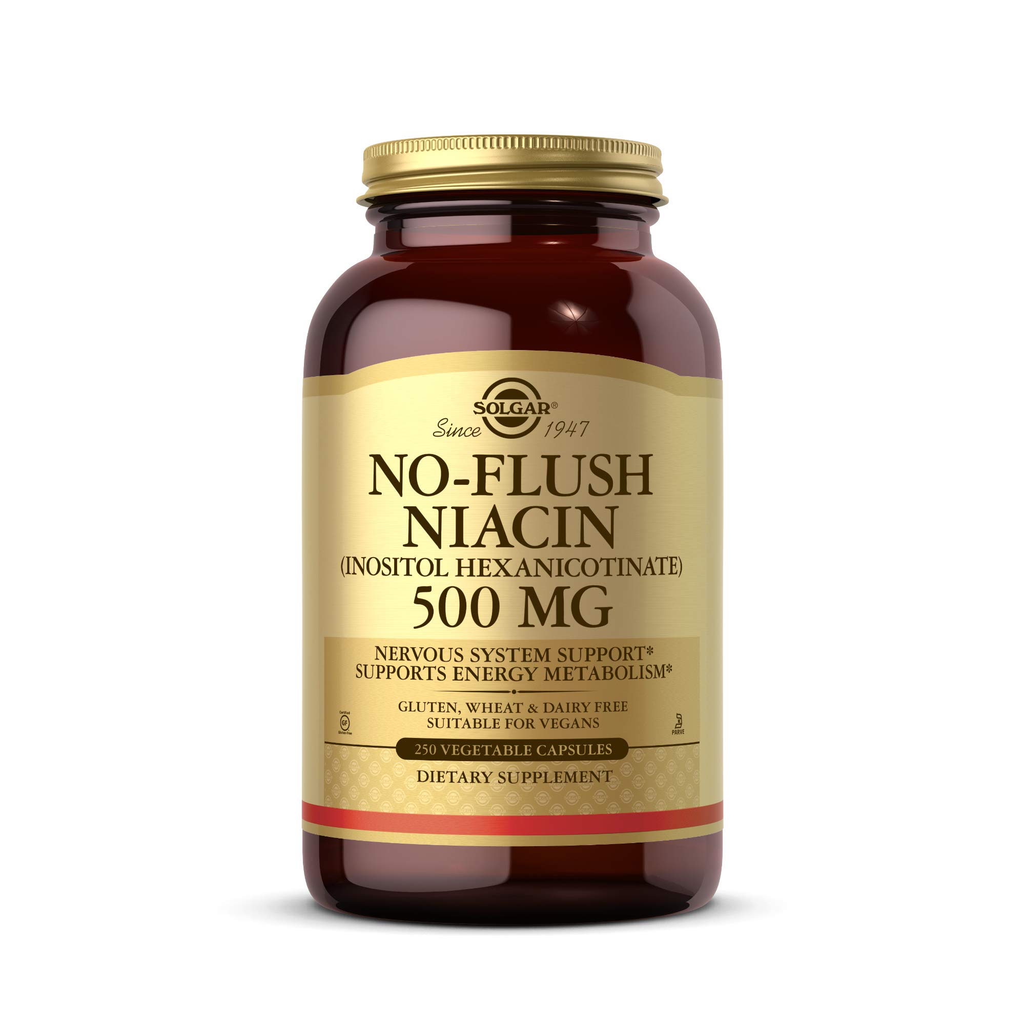 Foto 2 pulgar | Suplemento De Niacina Solgar No-flush 500 Mg 250 Cápsulas - Venta Internacional.